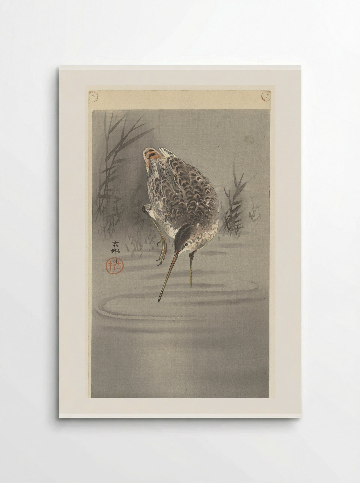 Snipe in Water - Matsuki Heikichi - Poster