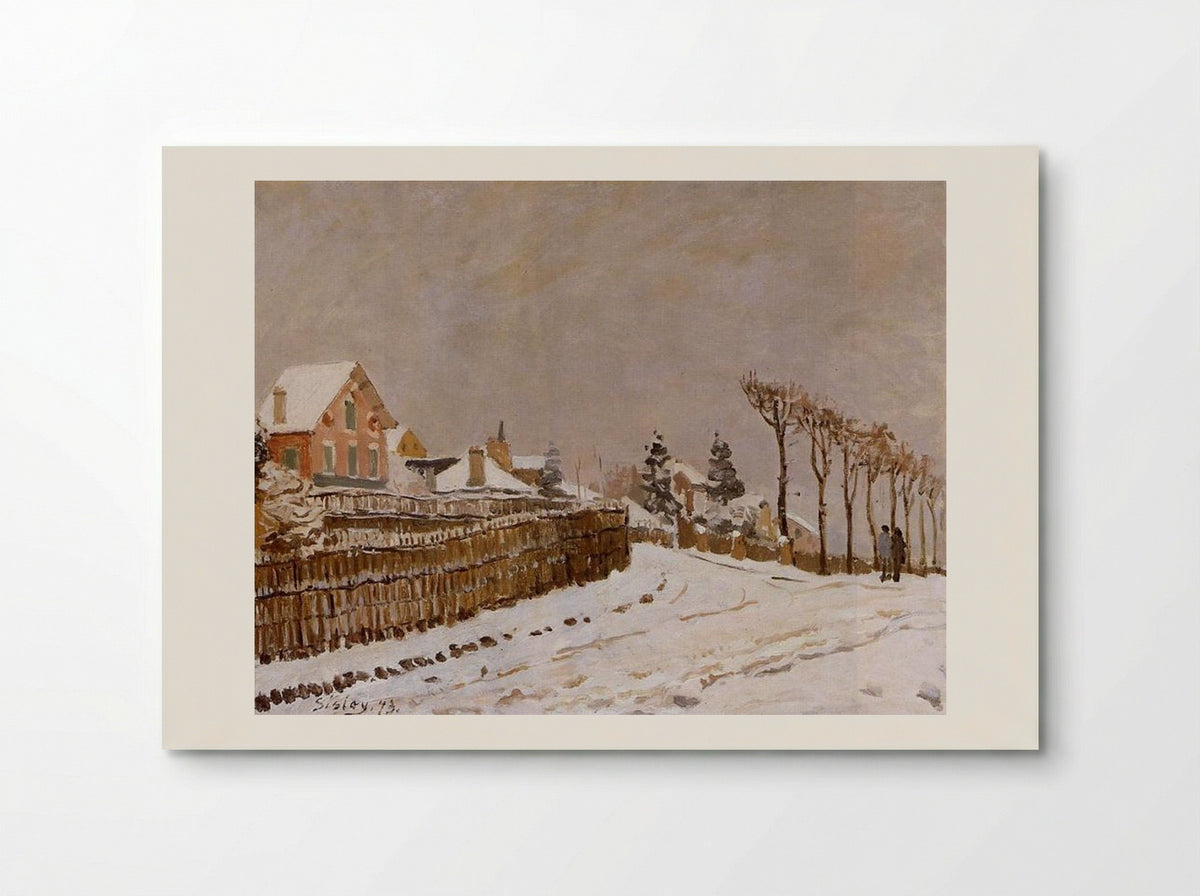 Snow at Louveciennes - Alfred Sisley - Poster
