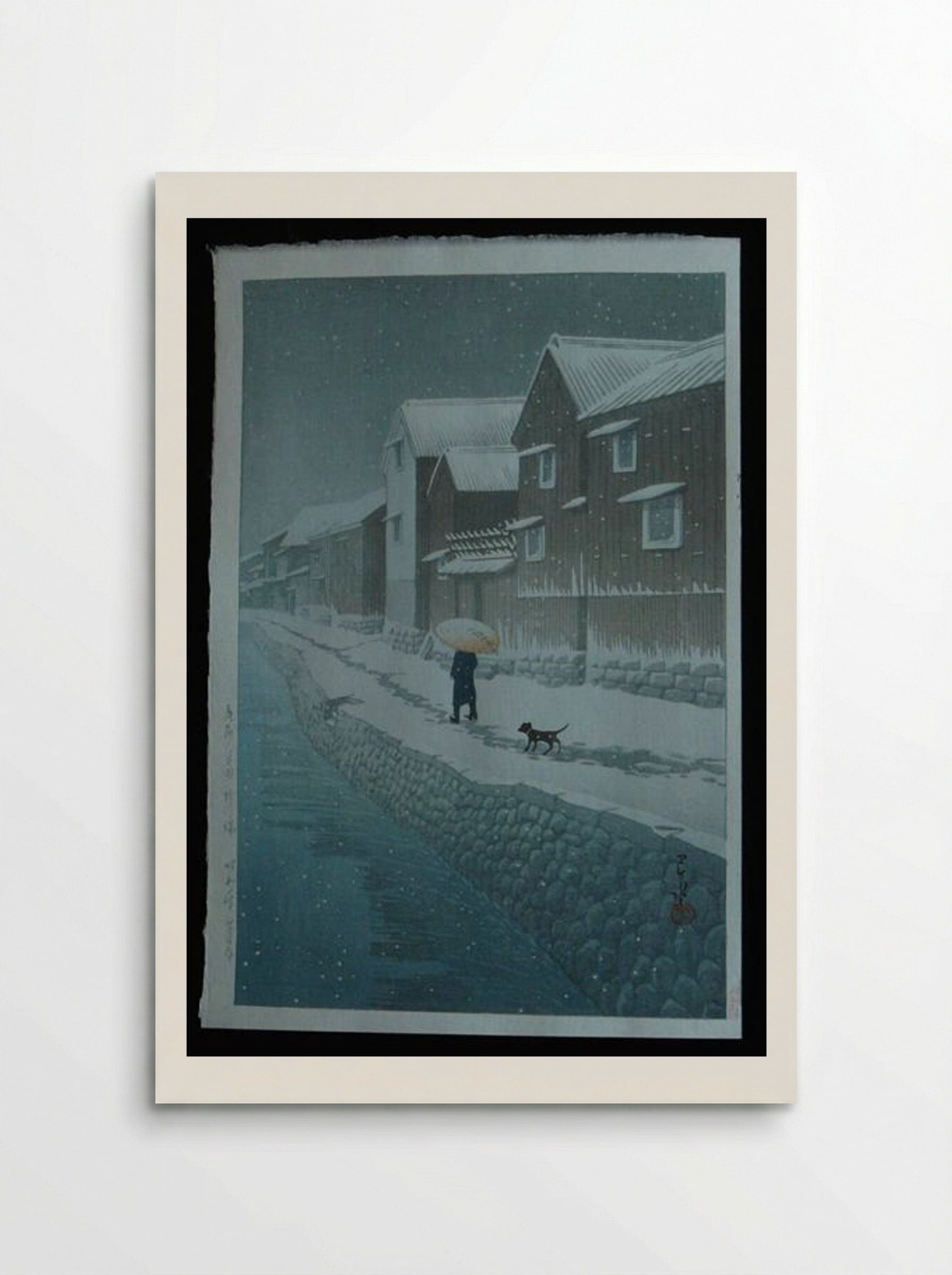 Snow at Shinkawabata - Hasui Kawase - Poster