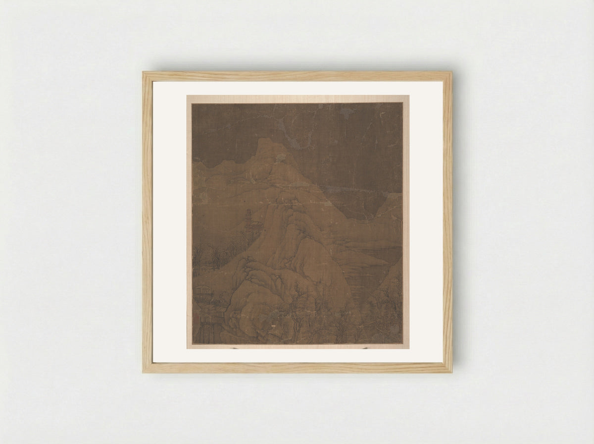 Snow-covered Mountains - Xu Daoning - Framed Print Wood