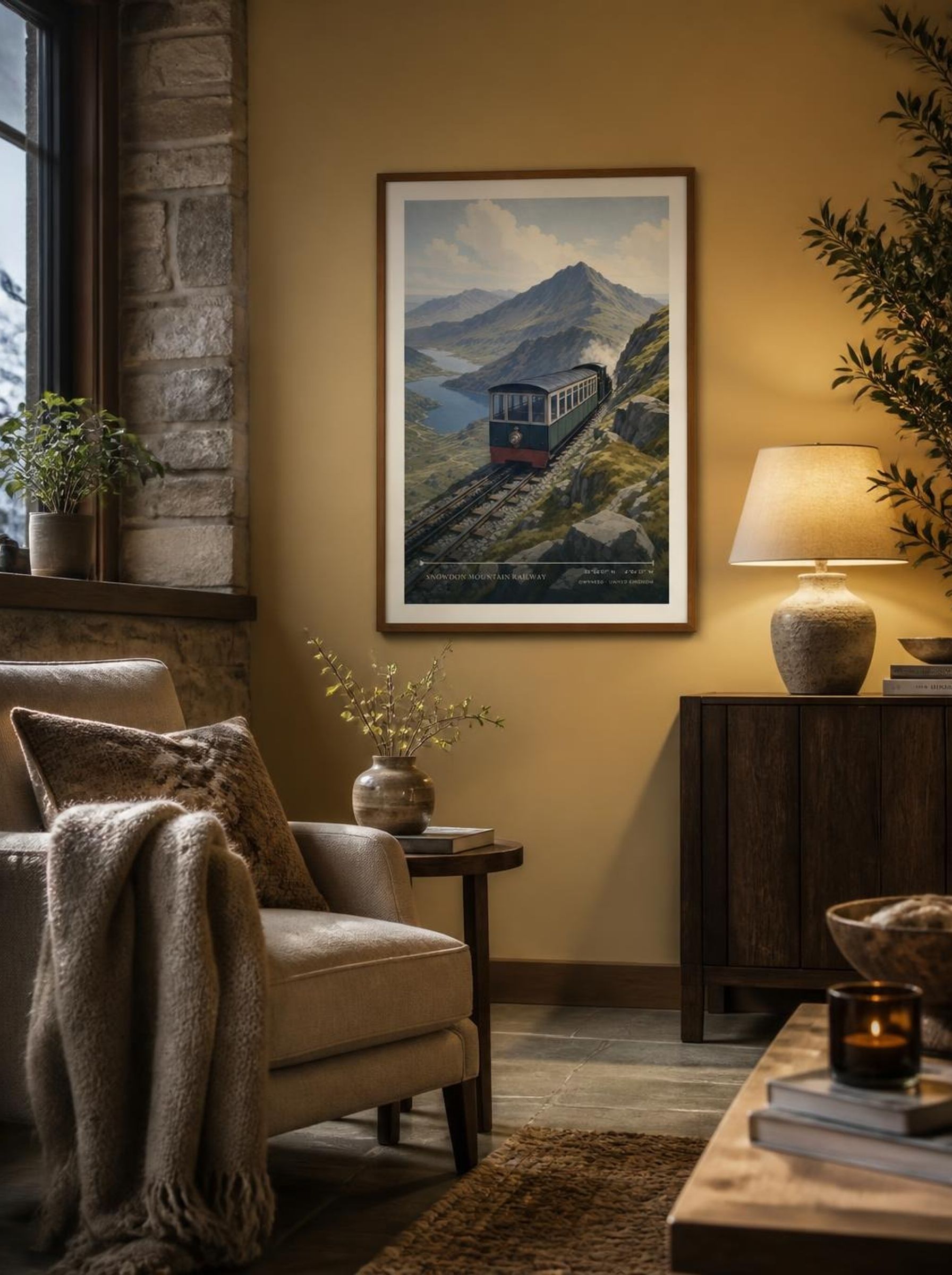 Snowdon Mountain Railway Gwynedd United Kingdom Travel Poster - Lifestyle