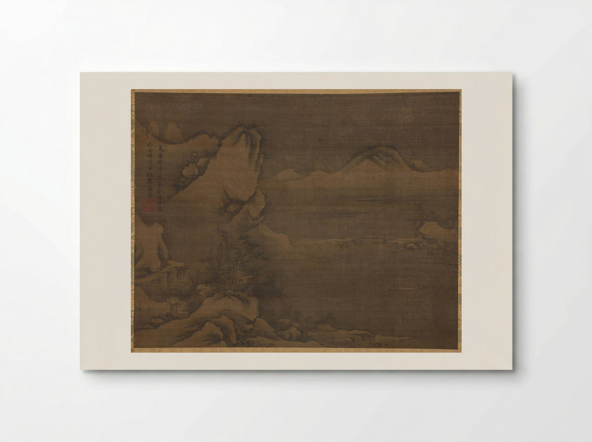 Snowscape with Figures - Kim Si - Poster