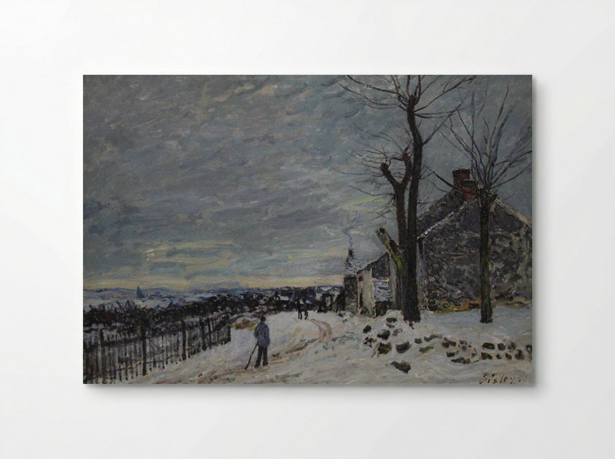 Snowy Weather at Veneux-Nadon - Alfred Sisley - Poster