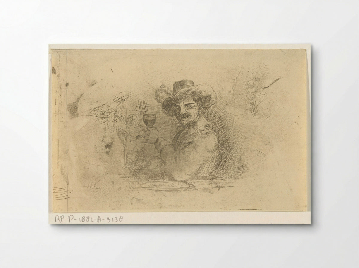 Soldaat met opgeheven glas - Jan Karel Jacob de Jonge - Poster