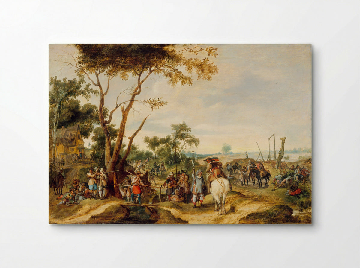 Soldiers Bivouacking - Pieter Snayers - Poster