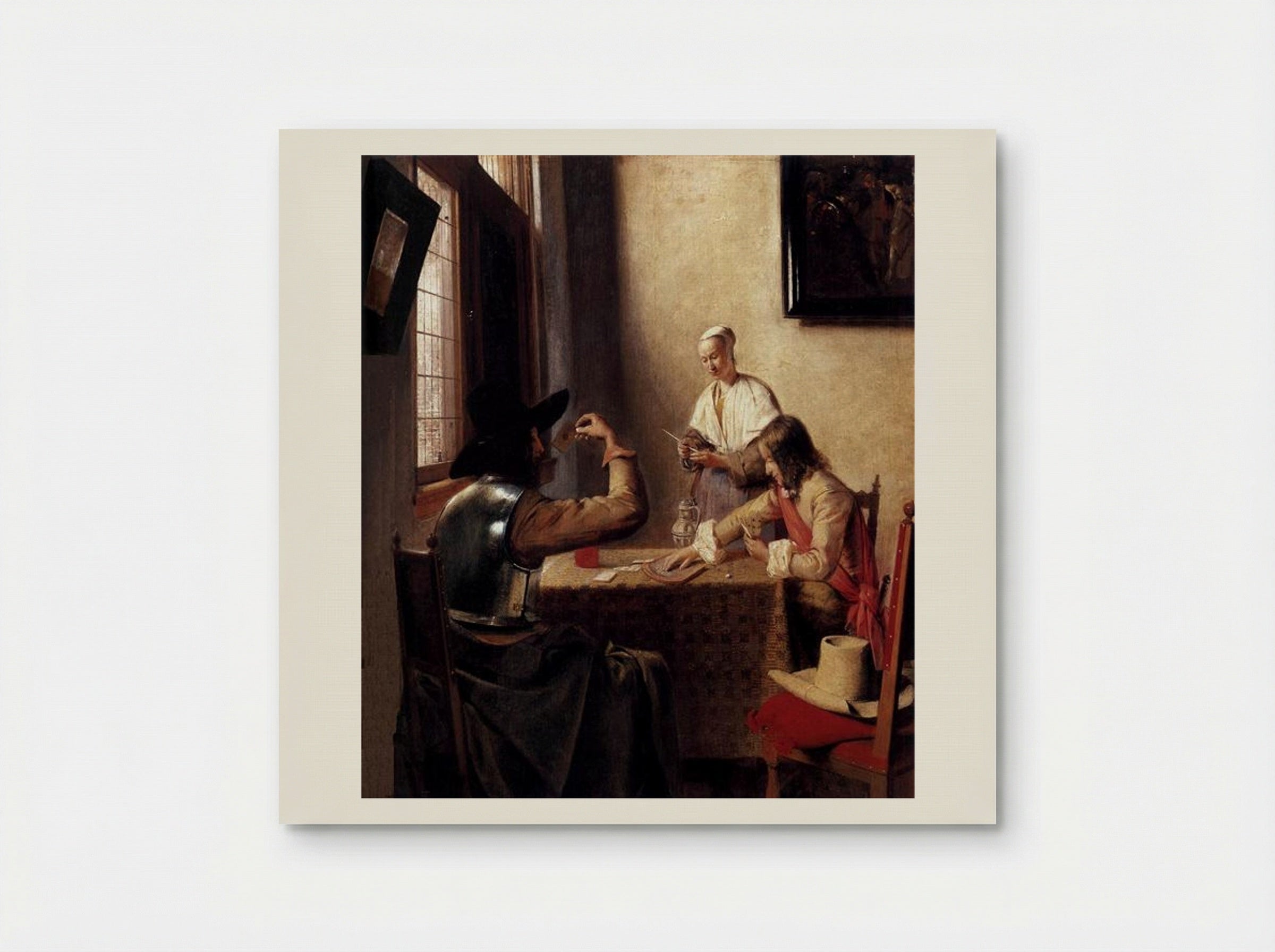 Soldiers Playing Cards - Pieter de Hooch - Poster