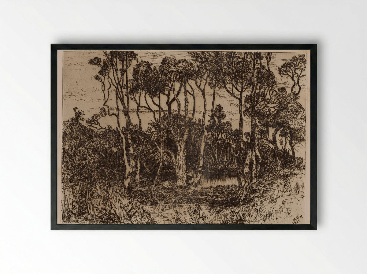 Solitude - Mary Nimmo Moran - Framed Print Black