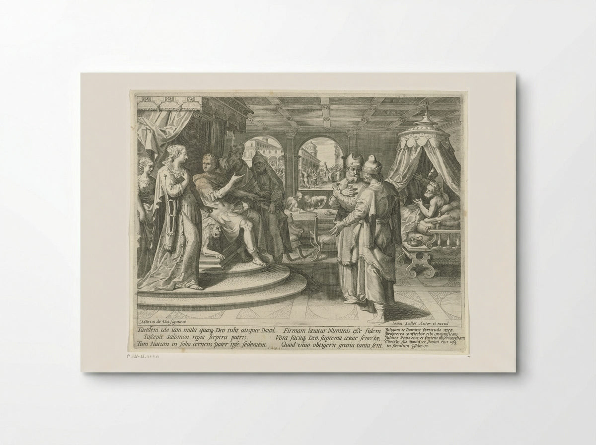 Solomon Succeeds David as King of Israel - Aegidius Sadeler (II) - Poster