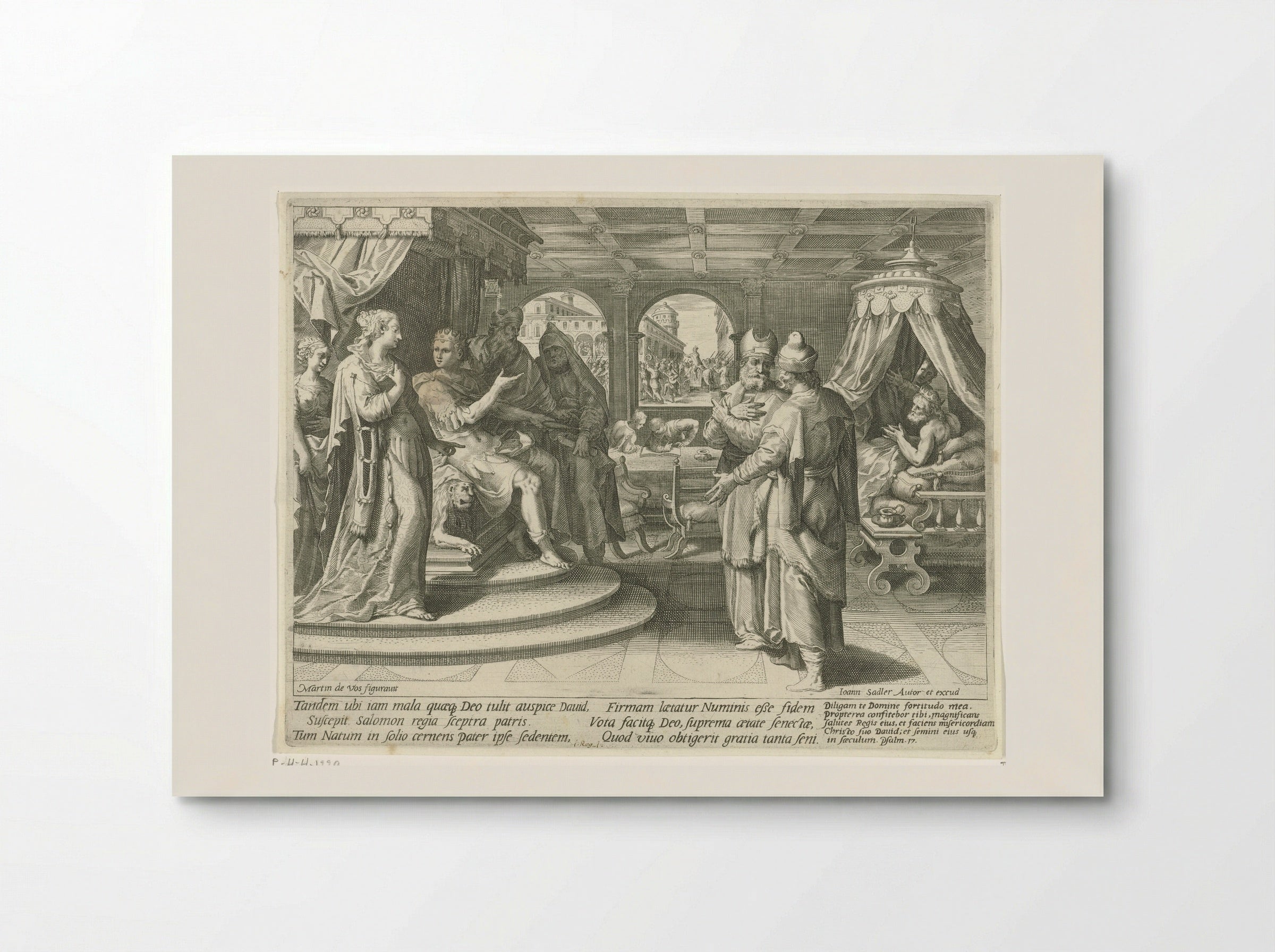 Solomon Succeeds David as King of Israel - Aegidius Sadeler (II) - Poster