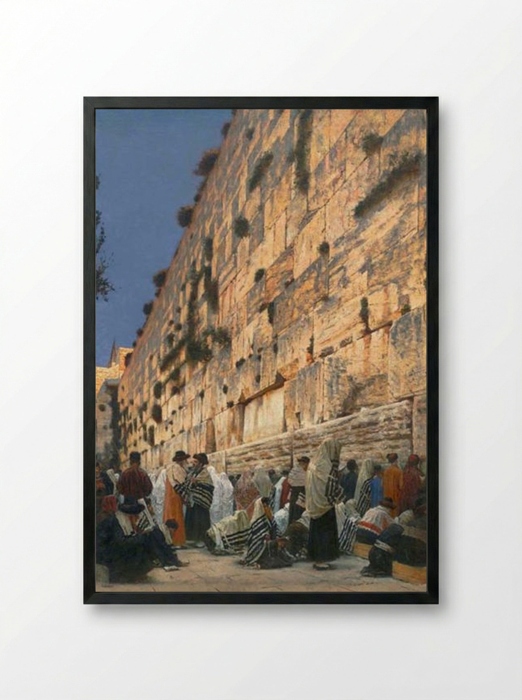 Solomon's Wall - Vasily Vereshchagin - Framed Print Black