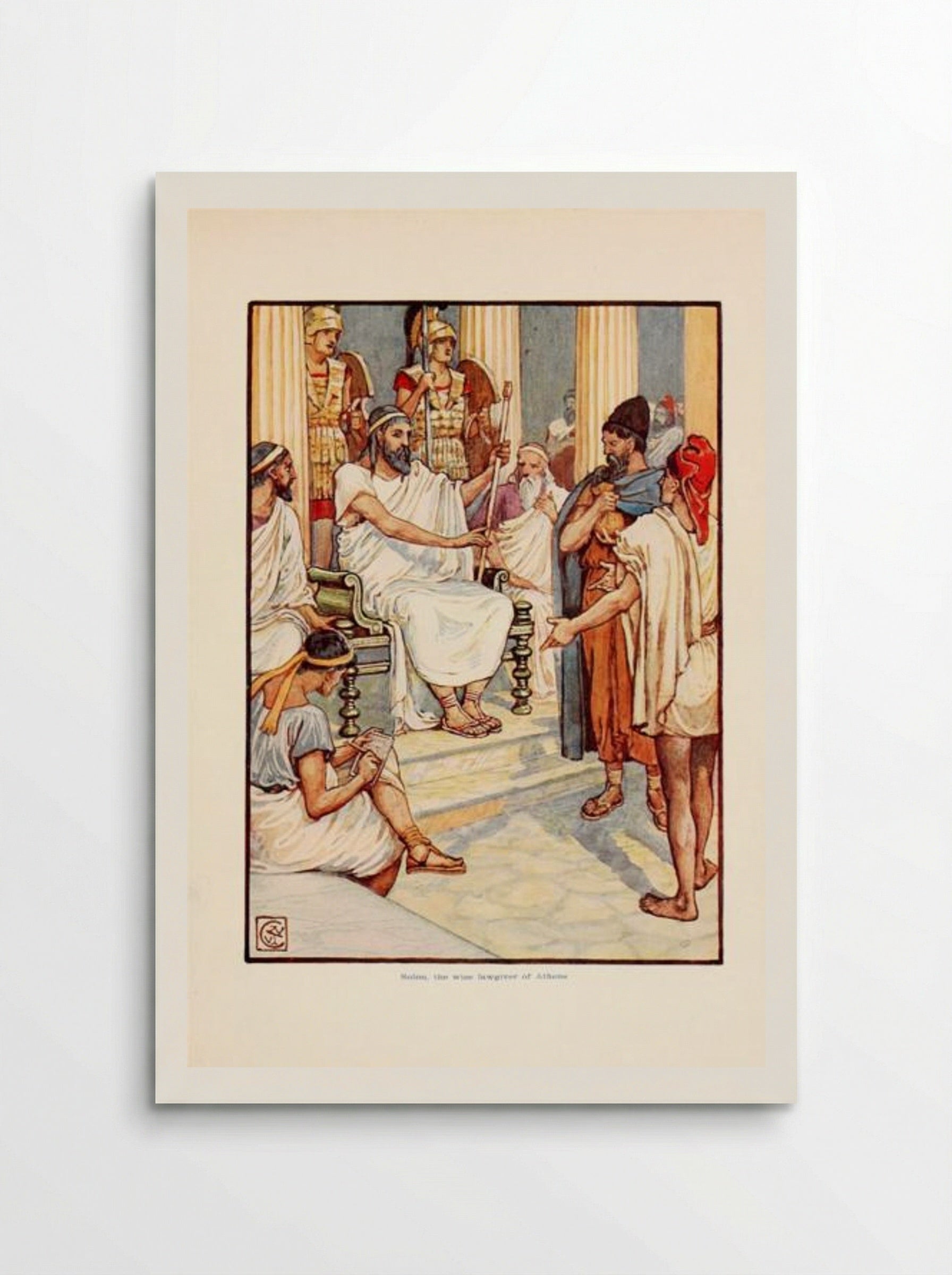 Solon, the wise lawgiver of Athens - Walter Crane - Poster