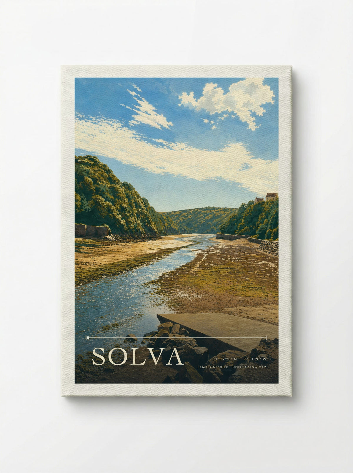 Solva Pembrokeshire United Kingdom Travel Poster - Canvas