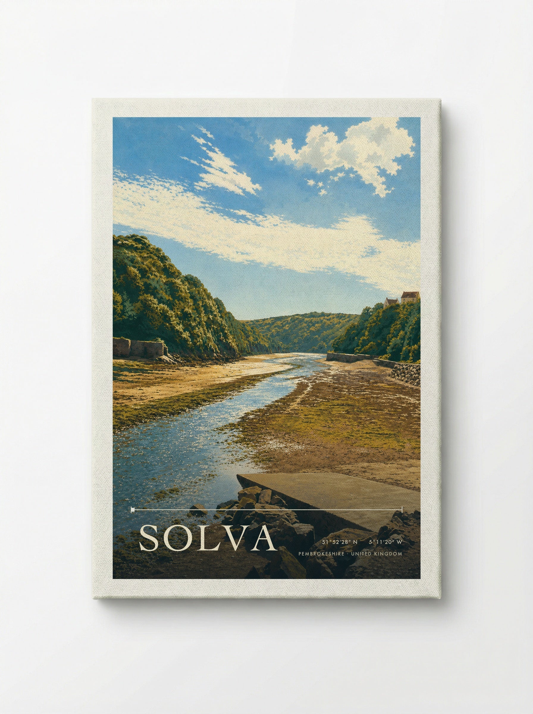 Solva Pembrokeshire United Kingdom Travel Poster - Canvas