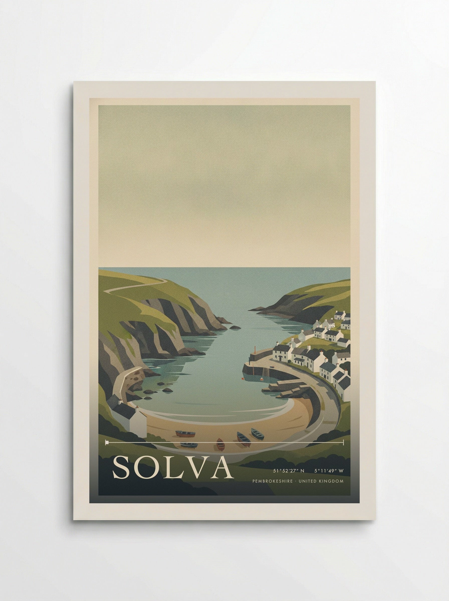 Solva Pembrokeshire United Kingdom Travel Poster - Poster