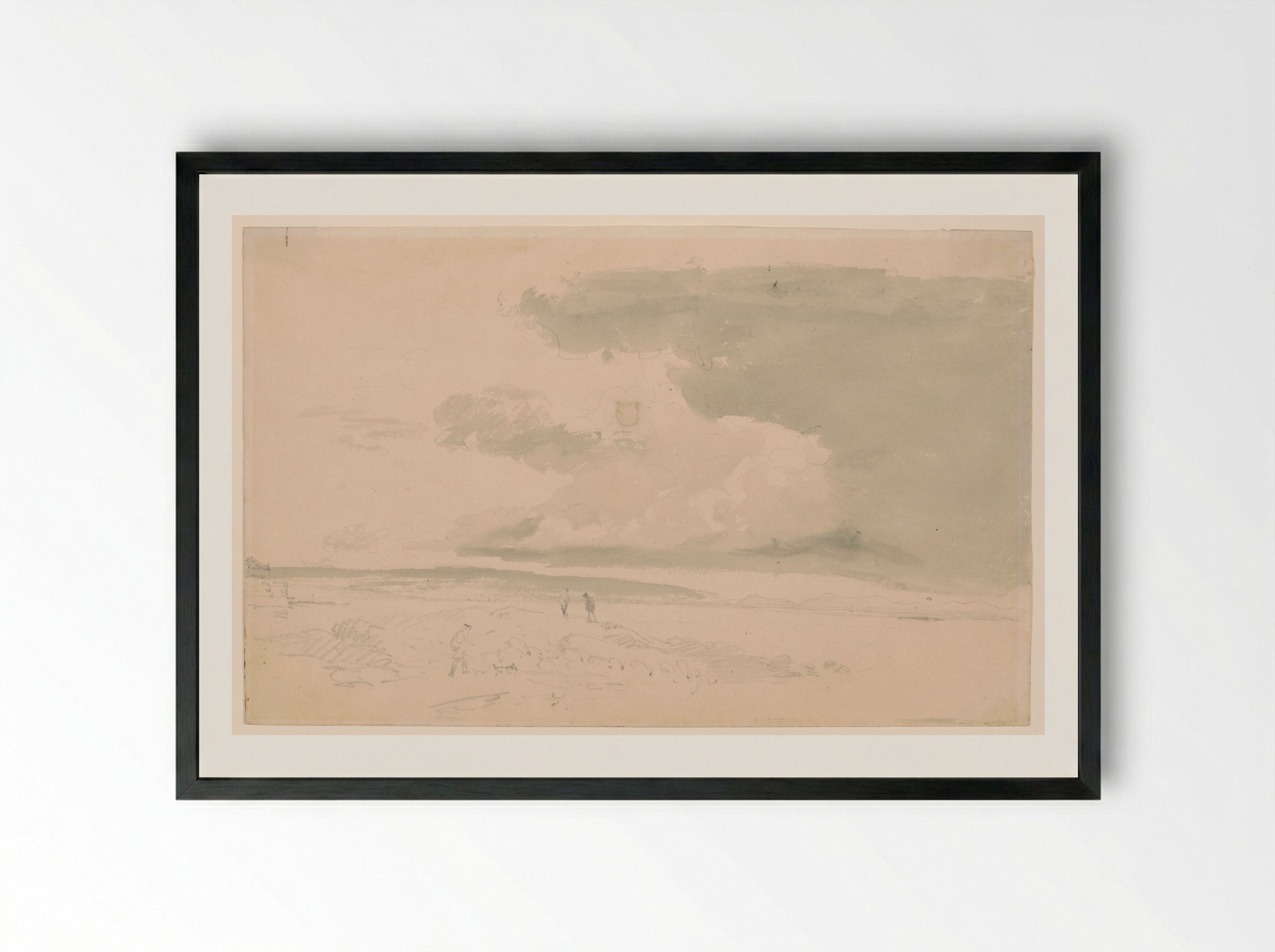 Solway Moss, Cumberland - Joseph Mallord William Turner - Framed Print Black