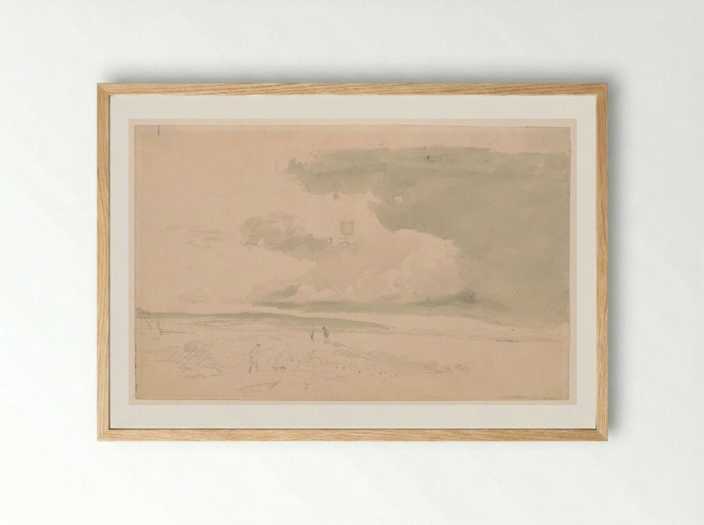 Solway Moss, Cumberland - Joseph Mallord William Turner - Framed Print Wood