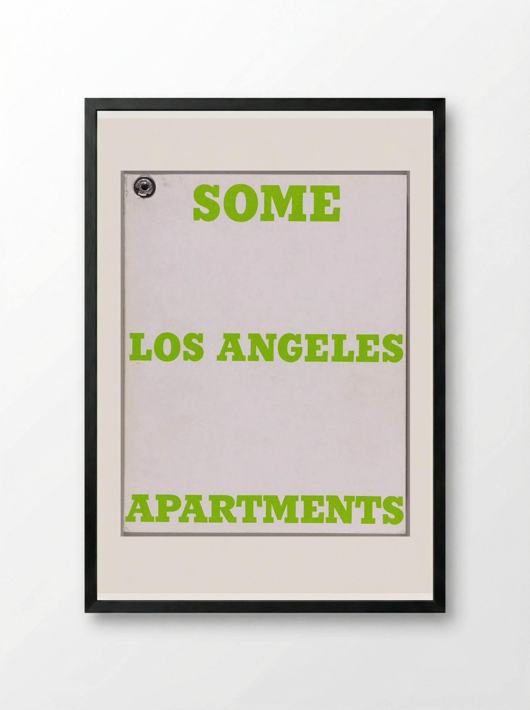 Some Los Angeles Apartments - Edward Ruscha - Framed Print Black