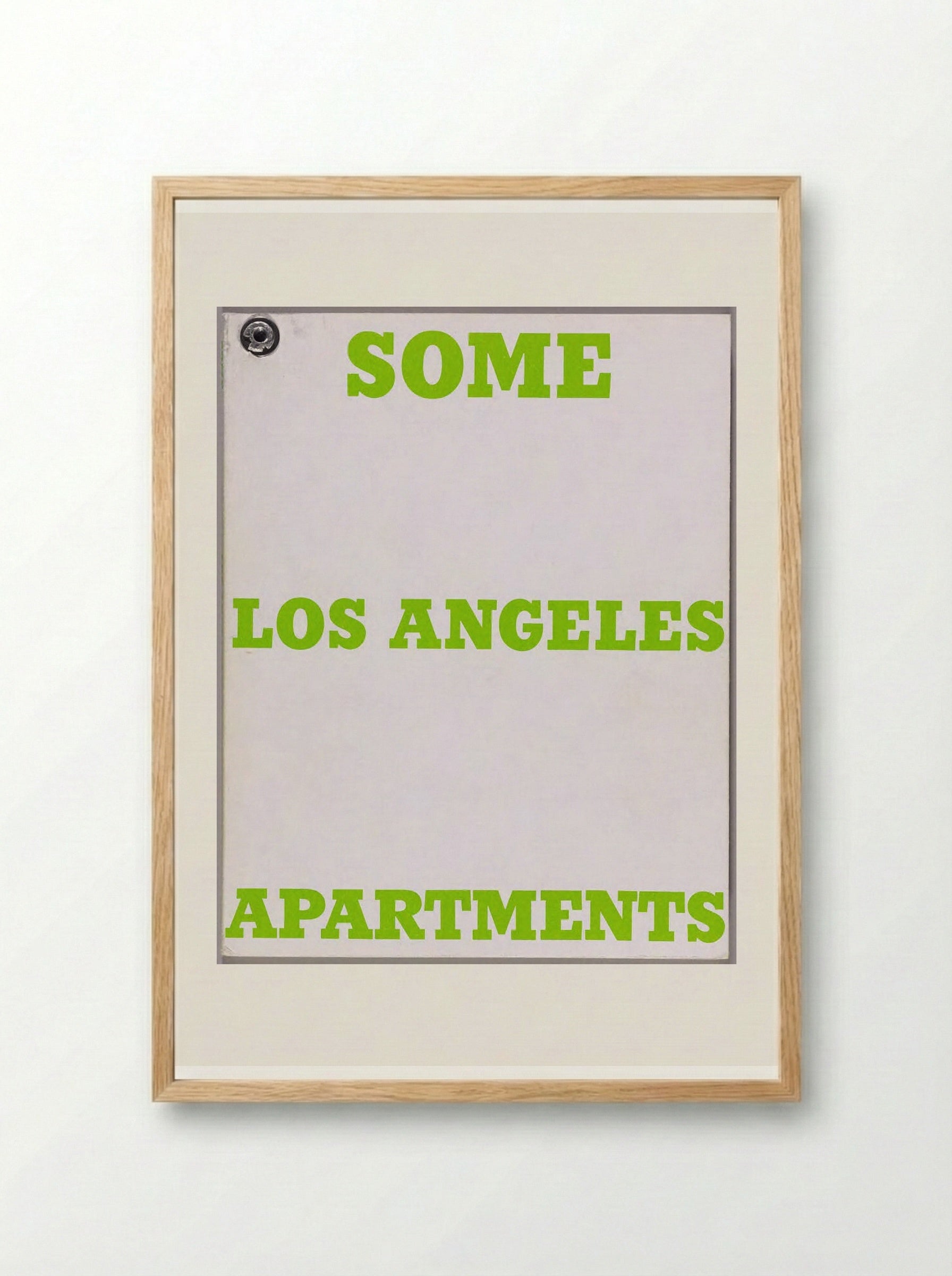 Some Los Angeles Apartments - Edward Ruscha - Framed Print Wood
