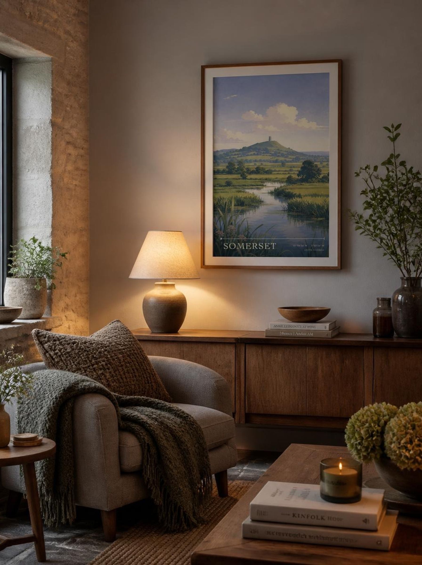 Somerset United Kingdom Travel Poster - Lifestyle