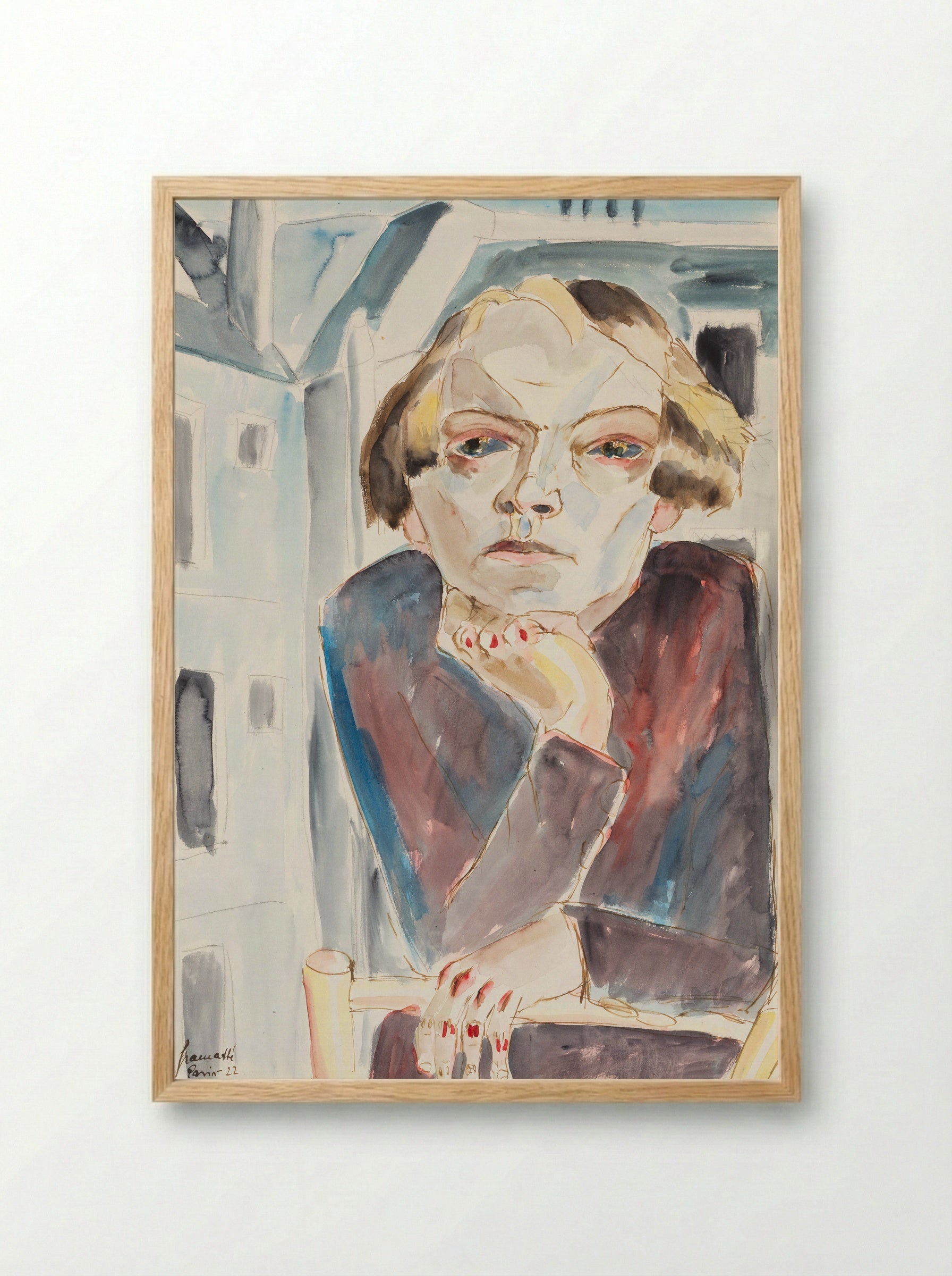 Sonia - Walter Gramatté - Framed Print Wood