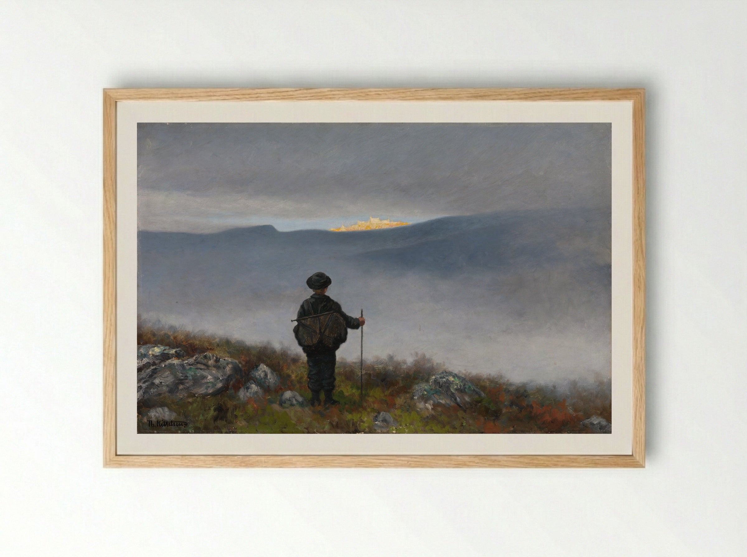 Soria Moria Slott - Theodor Severin Kittelsen - Framed Print Wood