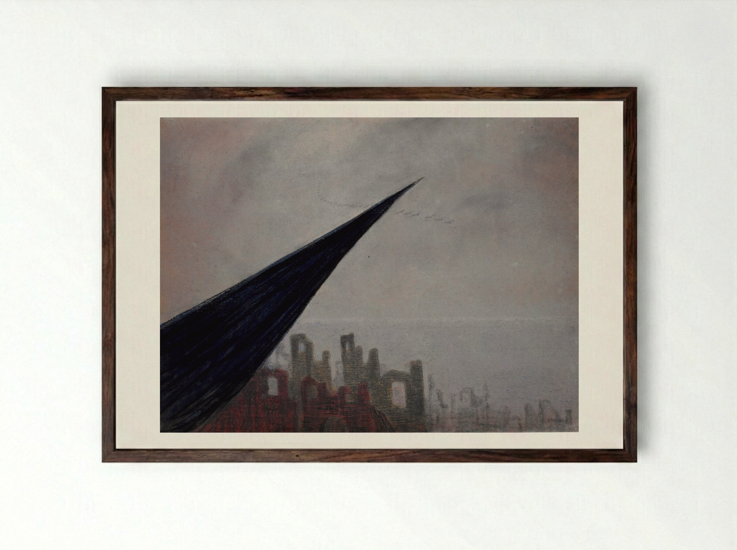Sorrow (II) - Mikalojus Konstantinas Čiurlionis - Framed Print Dark Wood