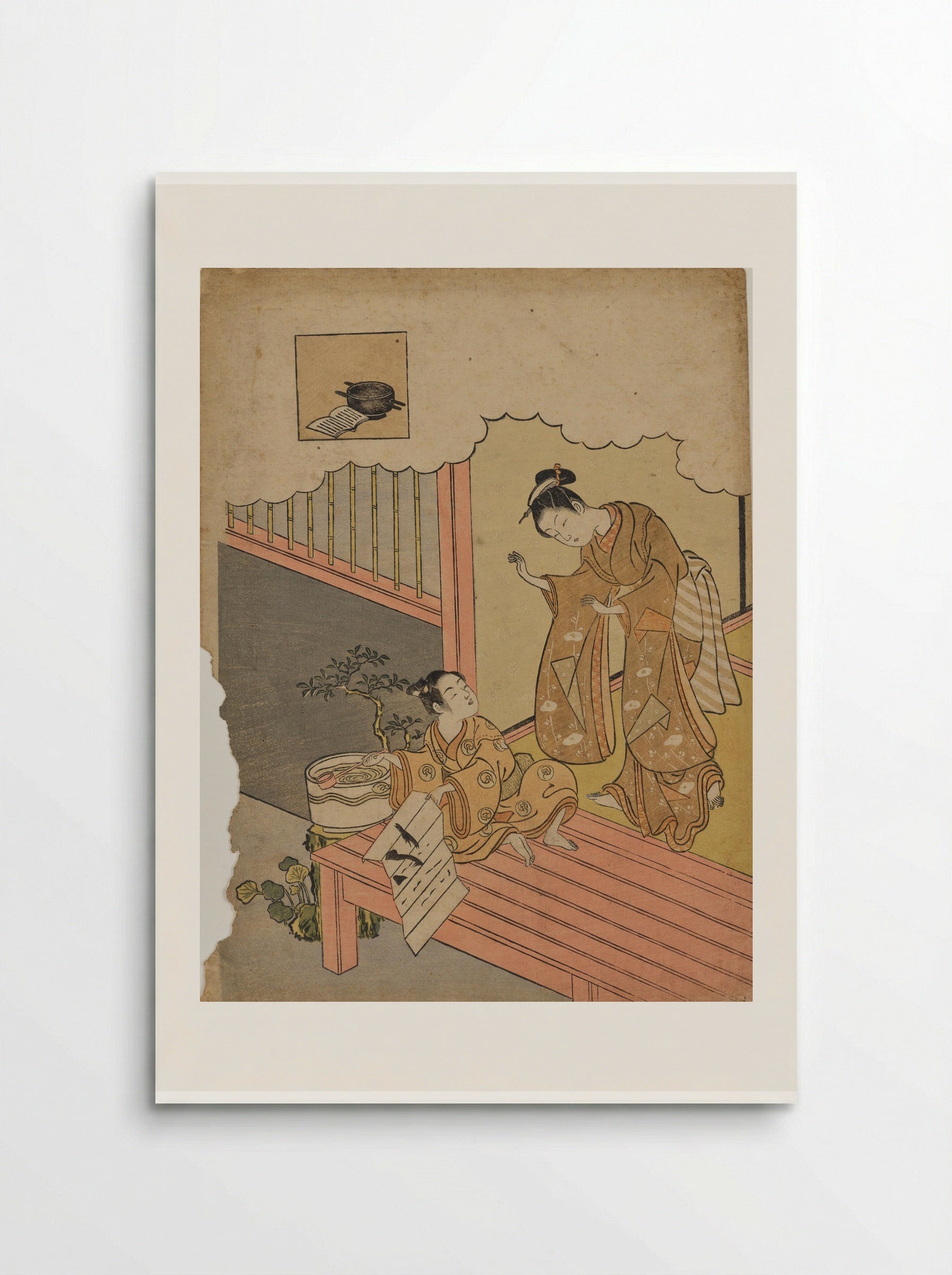 Sotoba, from the series Seven Komachi in Fashionable Disguise - Suzuki Harunobu - Poster