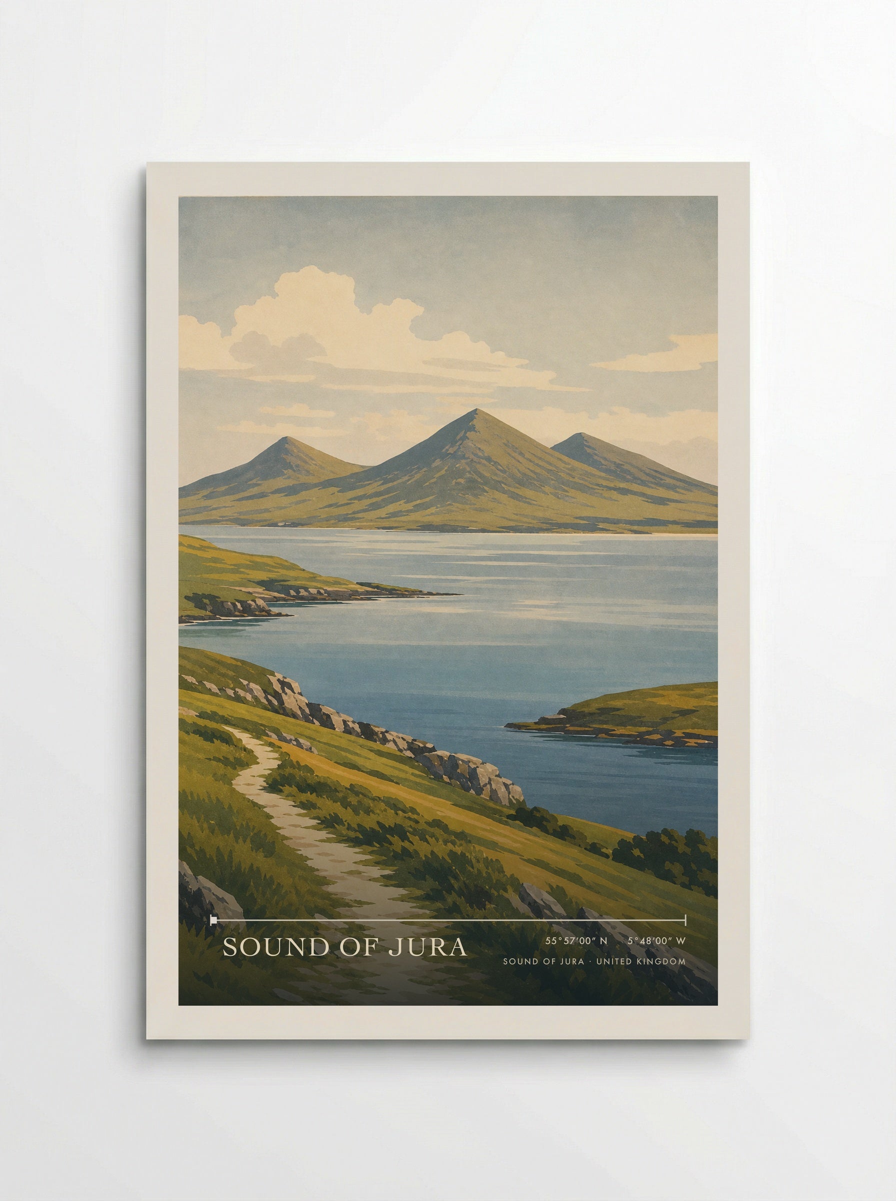 Sound of Jura United Kingdom Travel Poster - Poster
