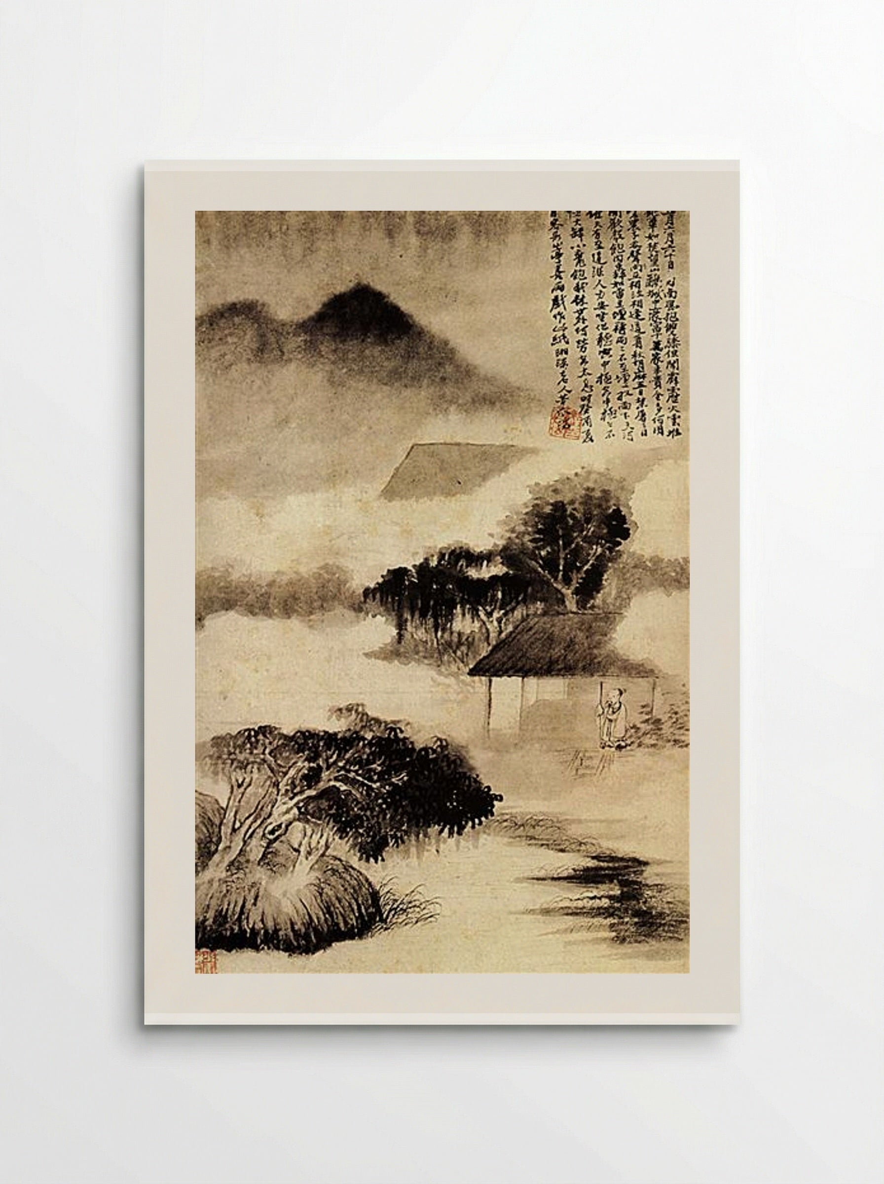 Sound of Thunder in the Distance - Shitao - Poster