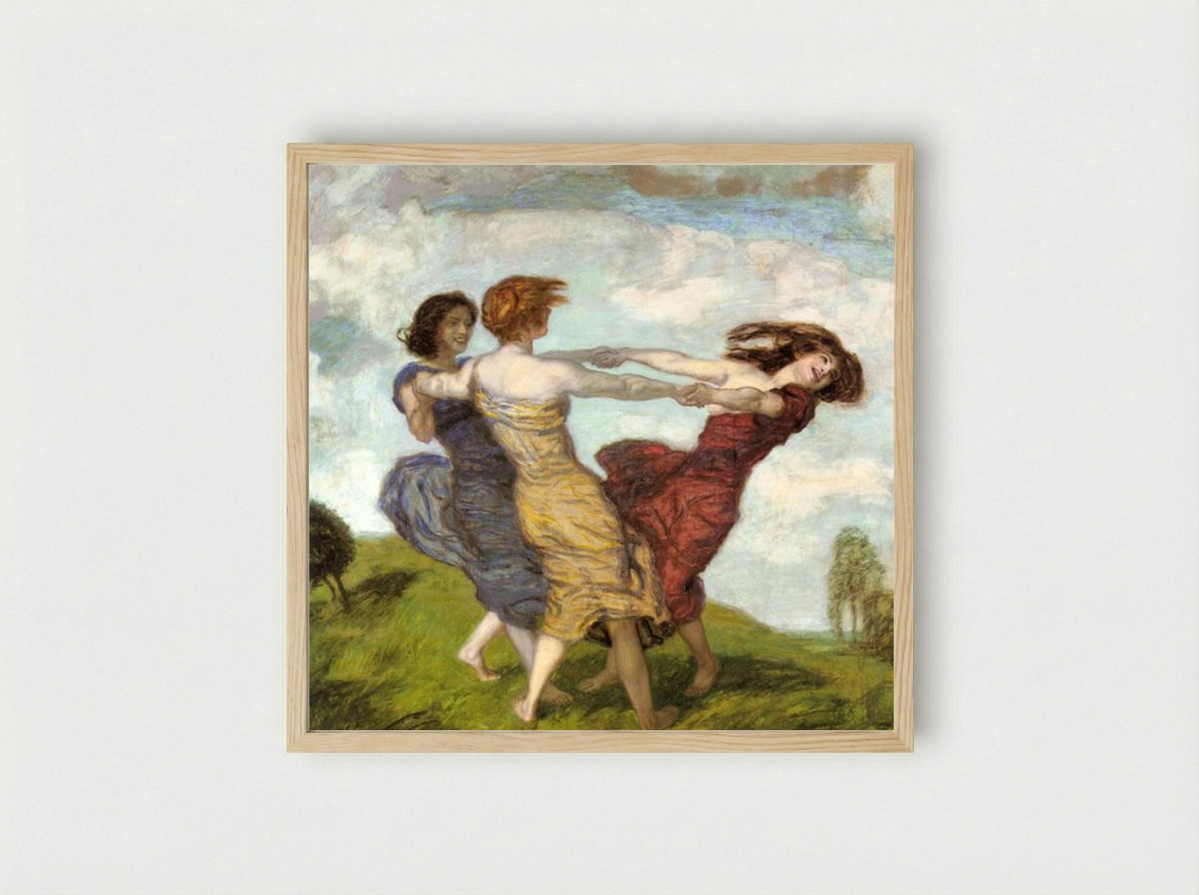 Sounds of Spring - Franz von Stuck - Framed Print Wood