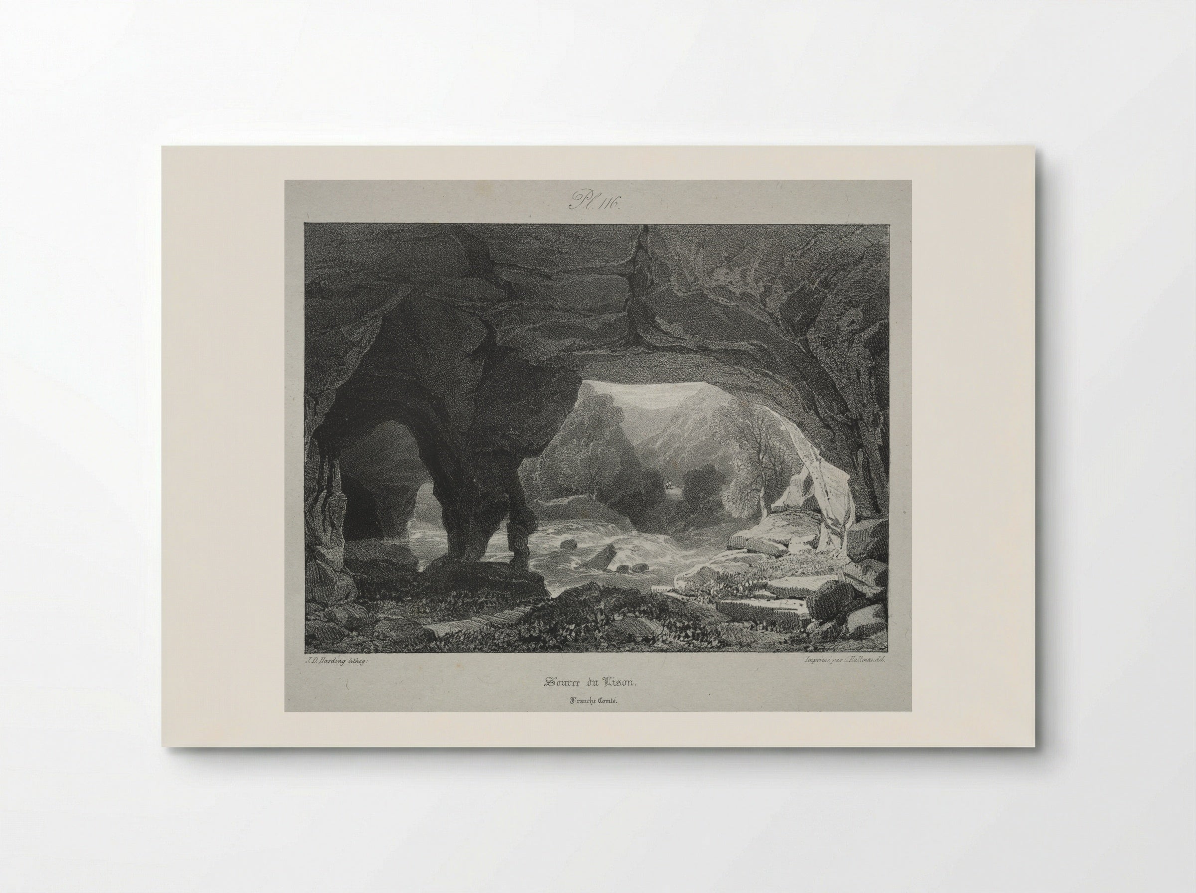 Source du Lison, Franche Comté - James Duffield Harding - Poster