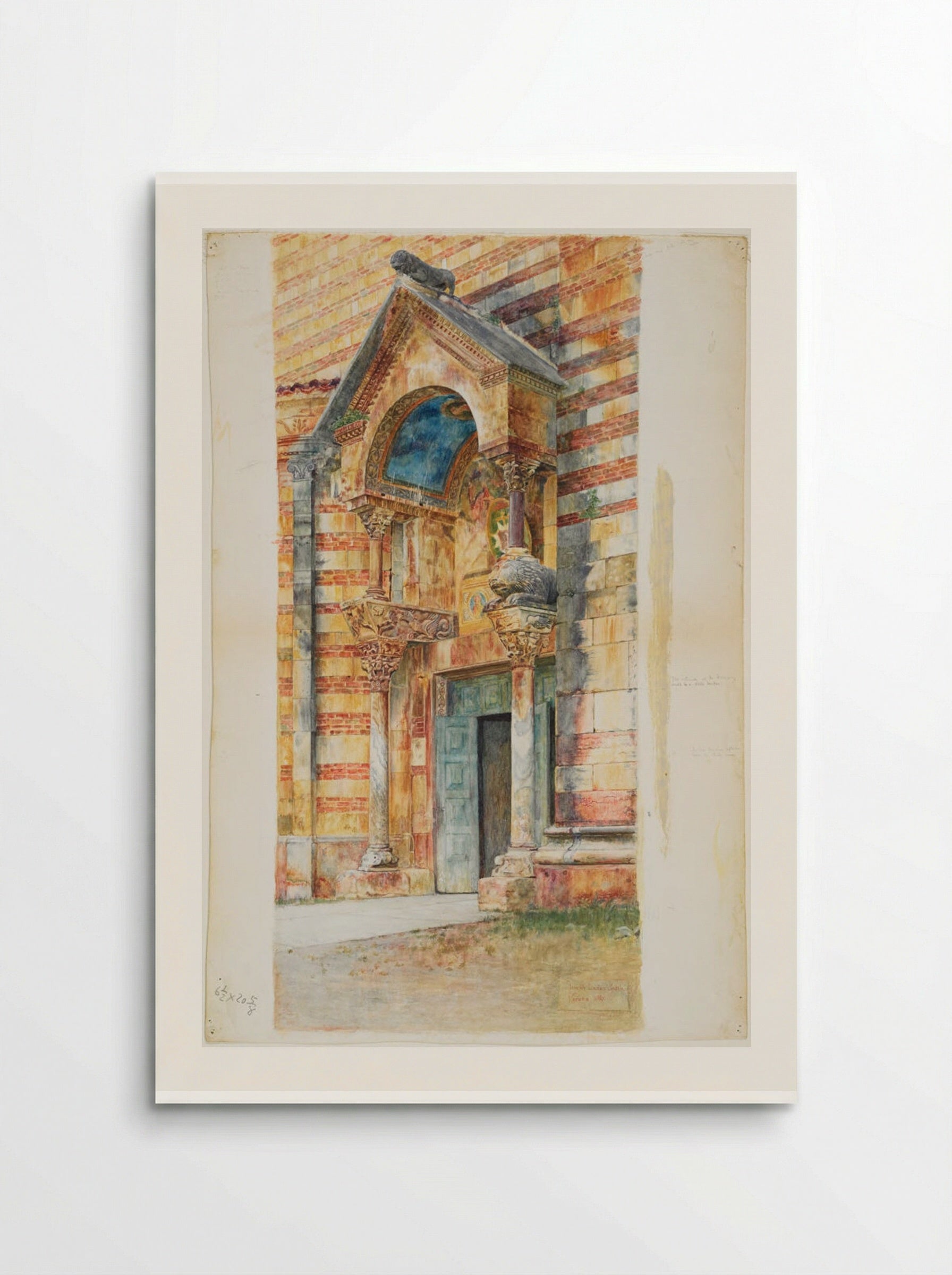 South Porch, Duomo, Verona, Italy - Joseph Lindon Smith - Poster