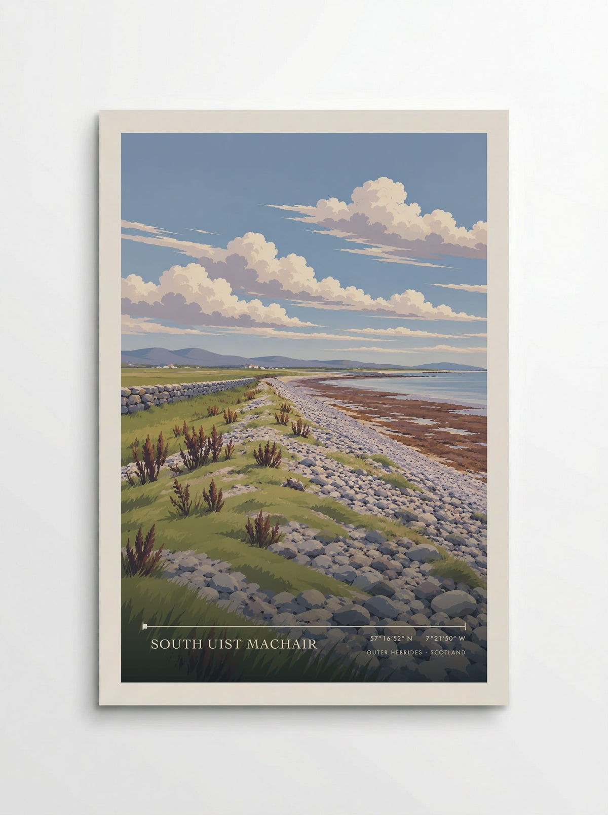 South Uist Machair, Outer Hebrides | Travel Poster - Poster