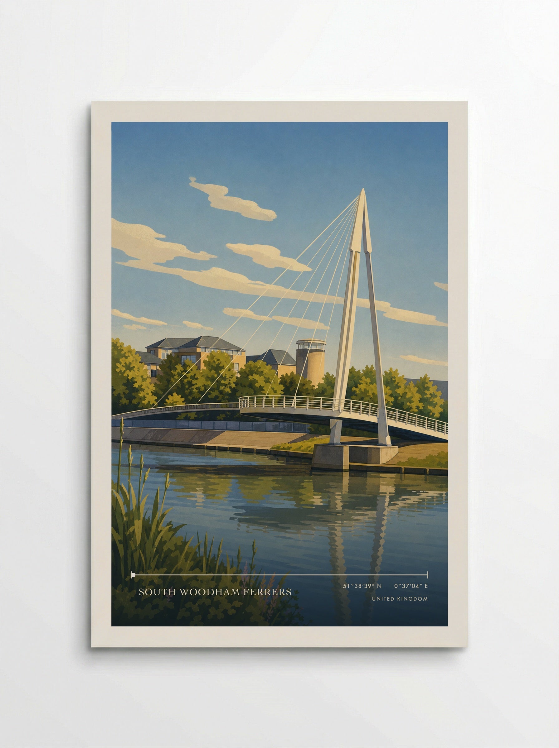 South Woodham Ferrers United Kingdom Travel Poster - Poster