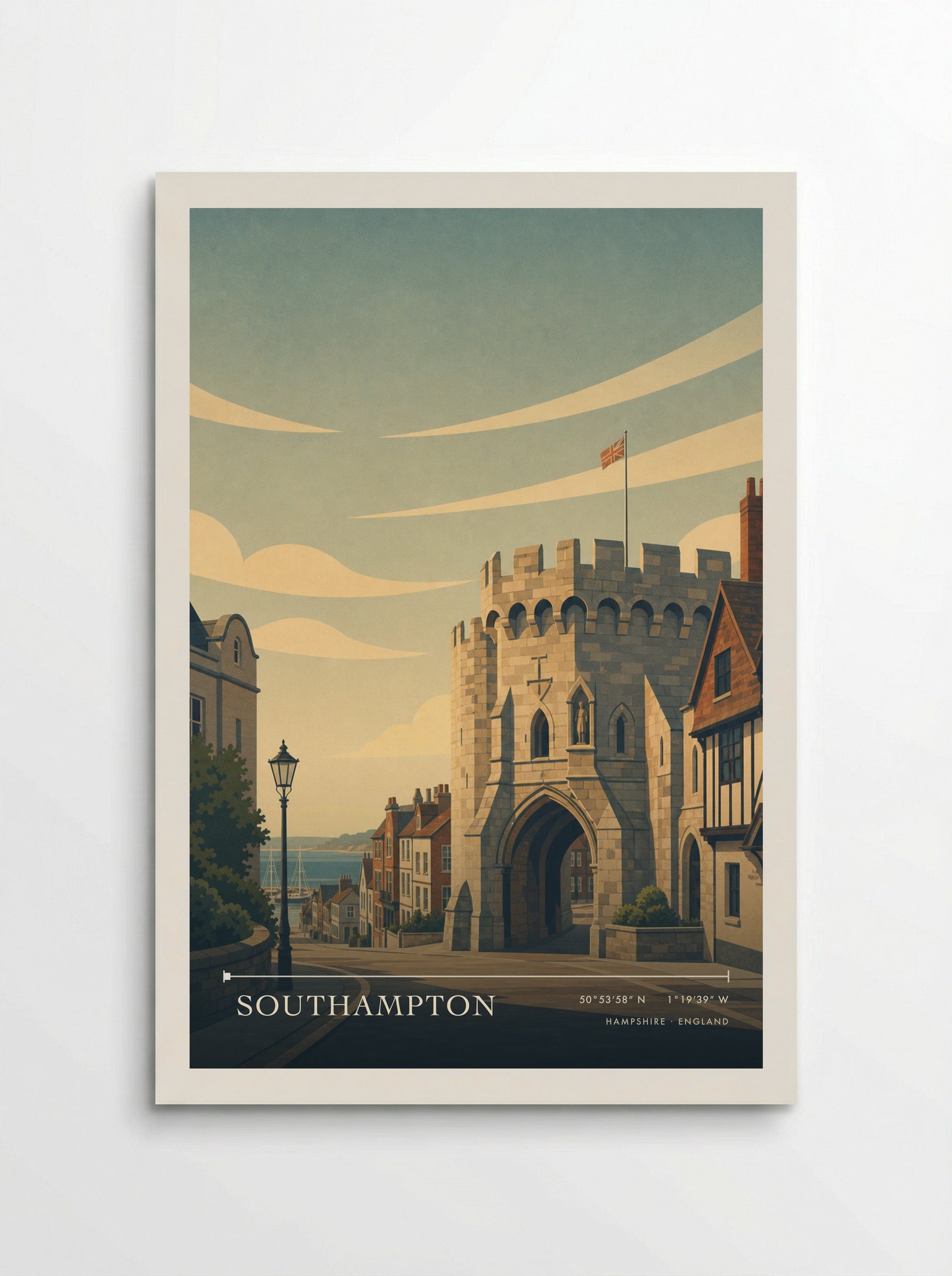 Southampton Hampshire England Travel Poster - Poster