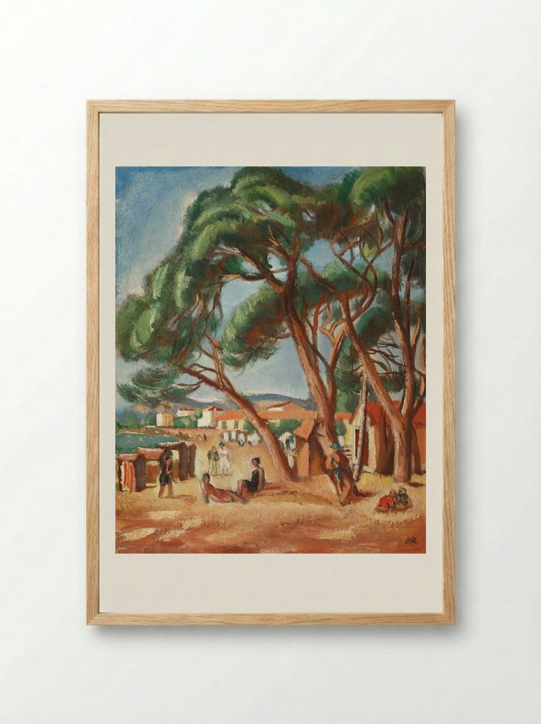 Southern France Beach - Iosif Iser - Framed Print Wood