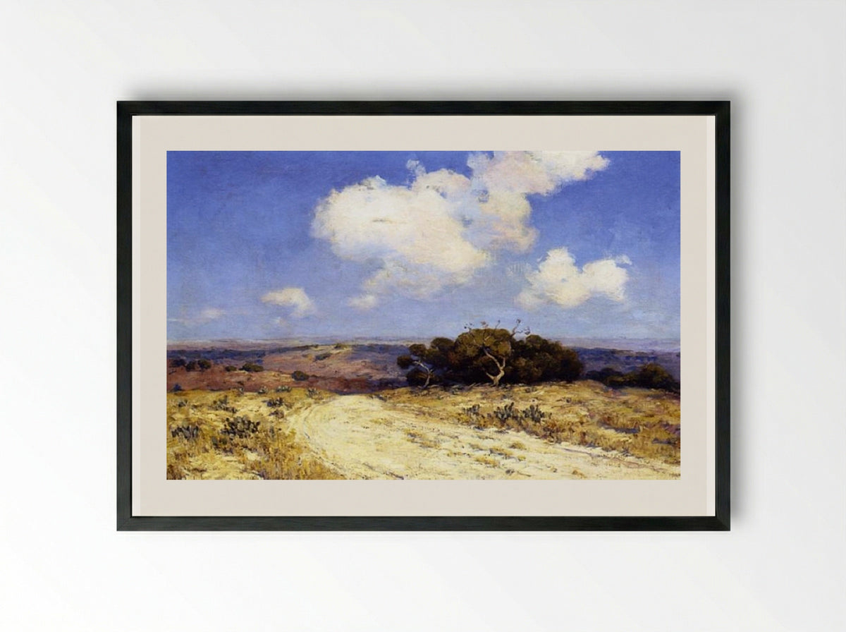 Southwest Texas - Robert Julian Onderdonk - Framed Print Black