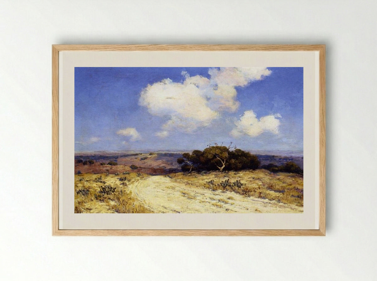 Southwest Texas - Robert Julian Onderdonk - Framed Print Wood
