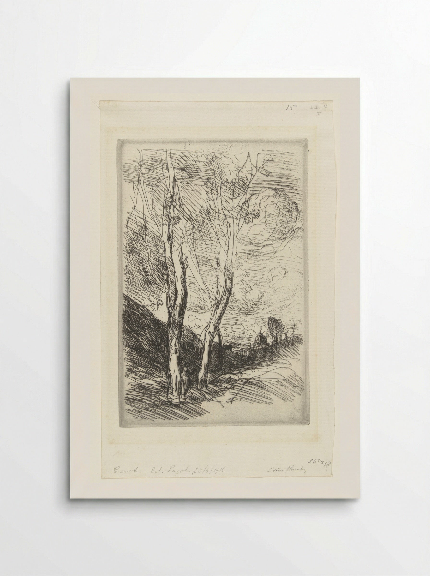 Souvenir d'Italie (The Florentine Dome) - Jean-Baptiste-Camille Corot - Poster