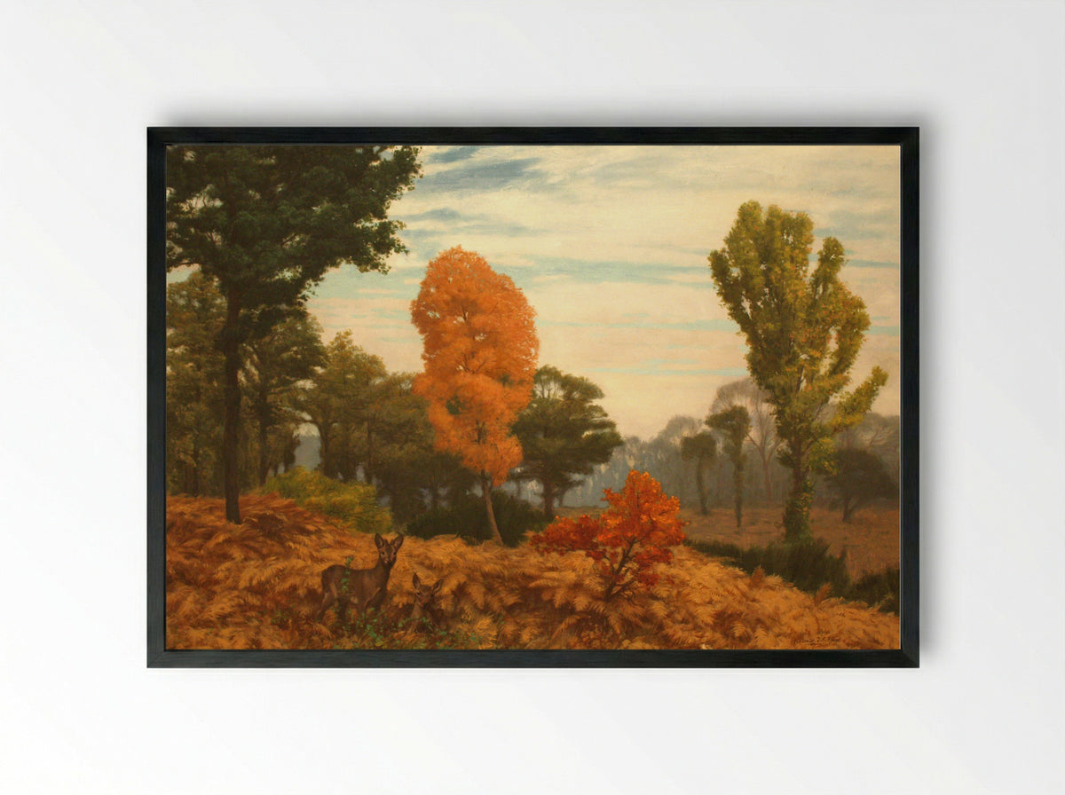 Souvenir of Achéres - Jean-Léon Gérôme - Framed Print Black