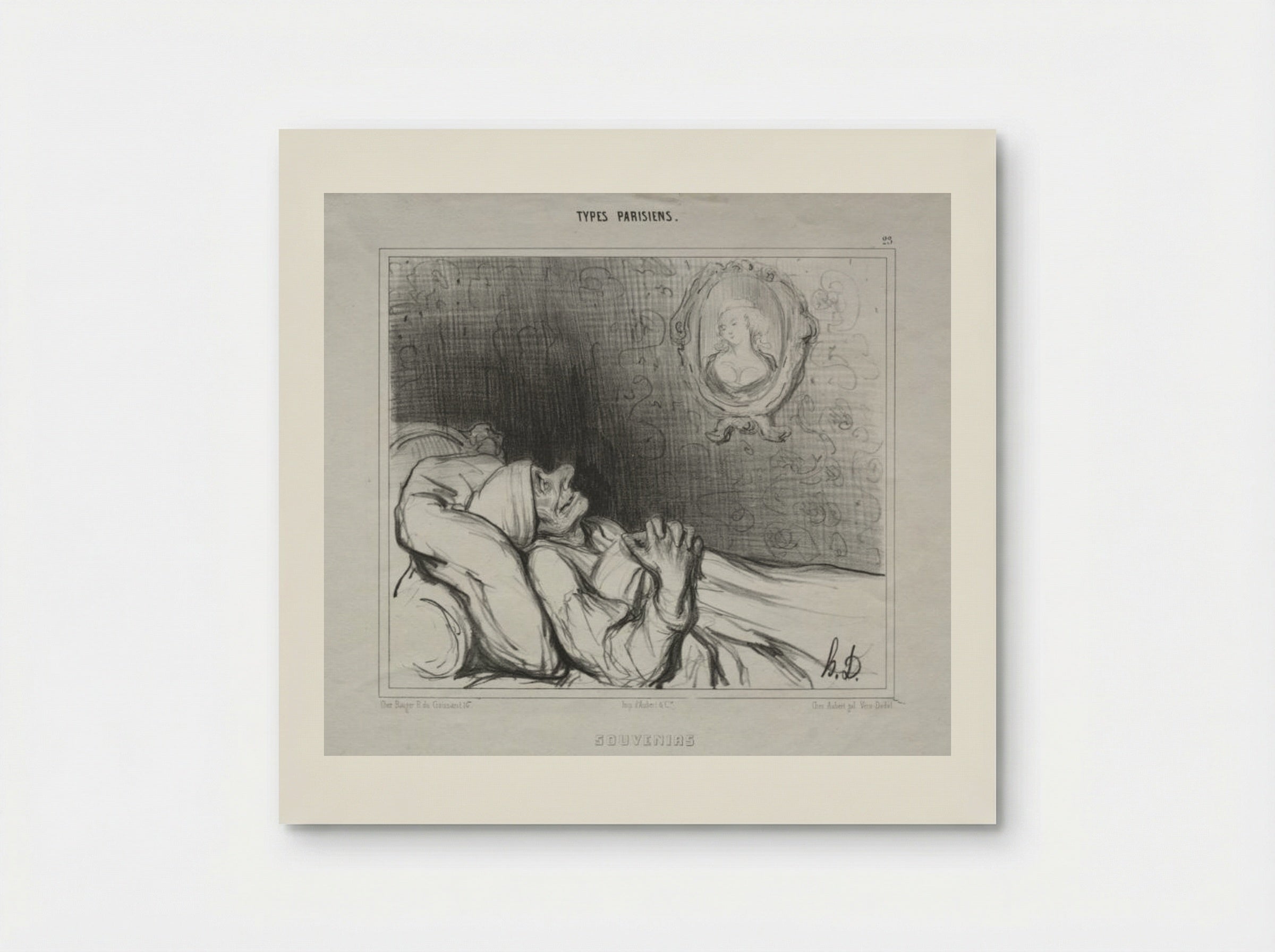 Souvenirs (Types Parisiens) - Honoré Daumier - Poster