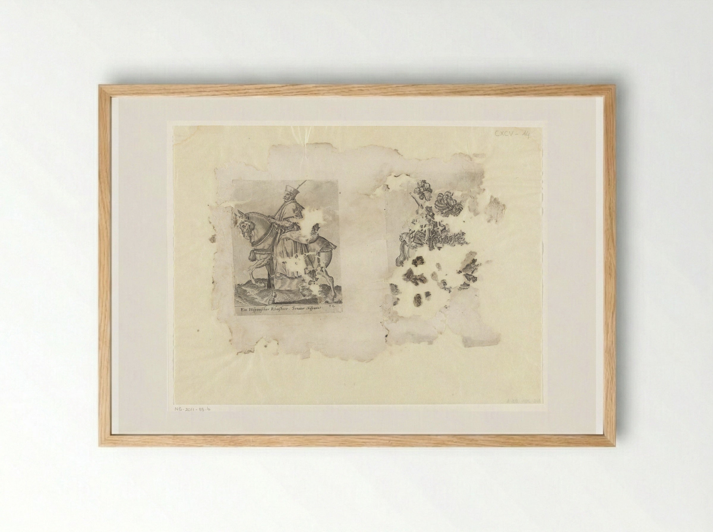 Spaanse raadsheer en ruiter - Abraham de Bruyn - Framed Print Wood