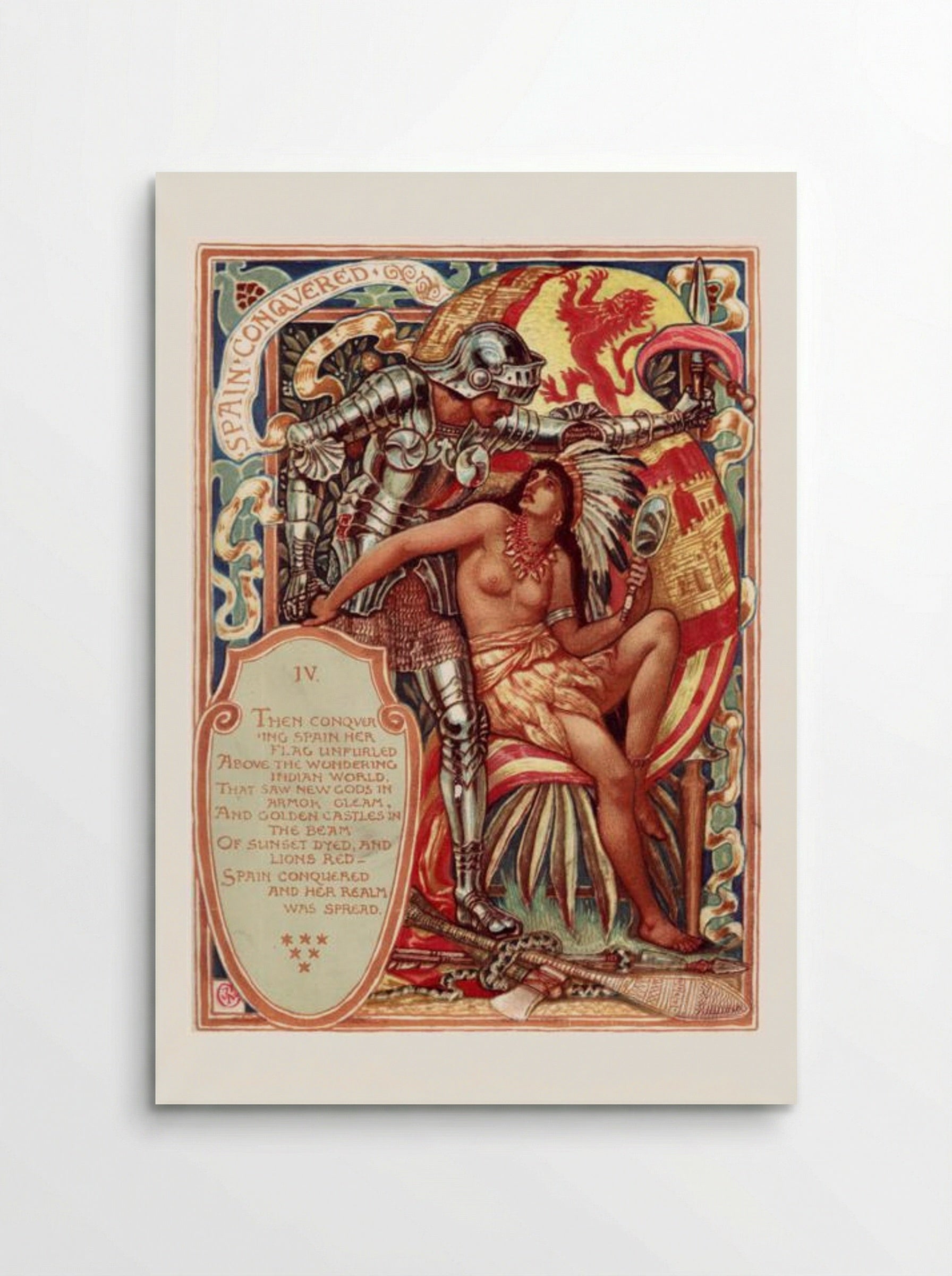 Spain Conquered - Walter Crane - Poster