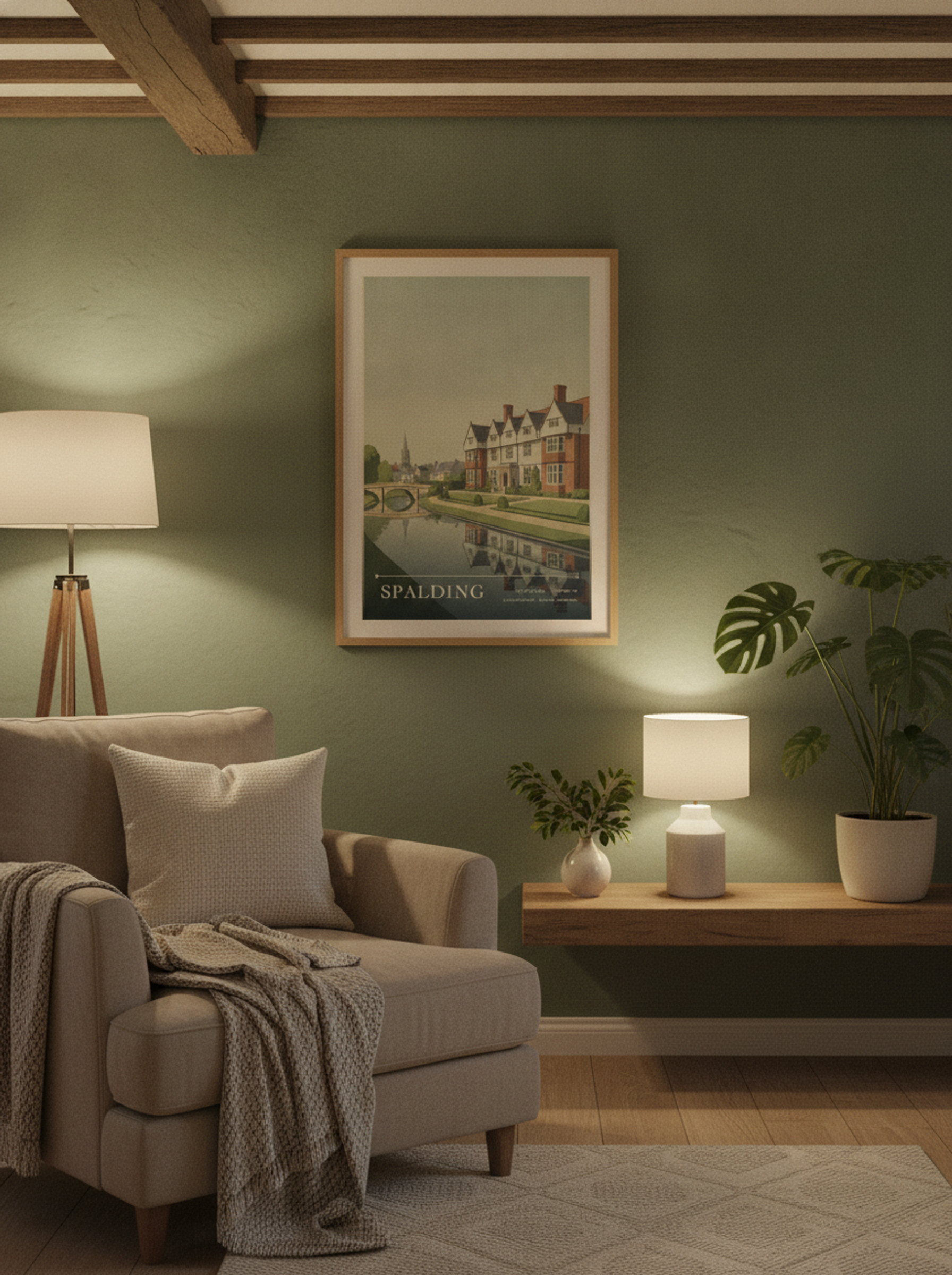 Spalding Lincolnshire United Kingdom Travel Poster - Lifestyle