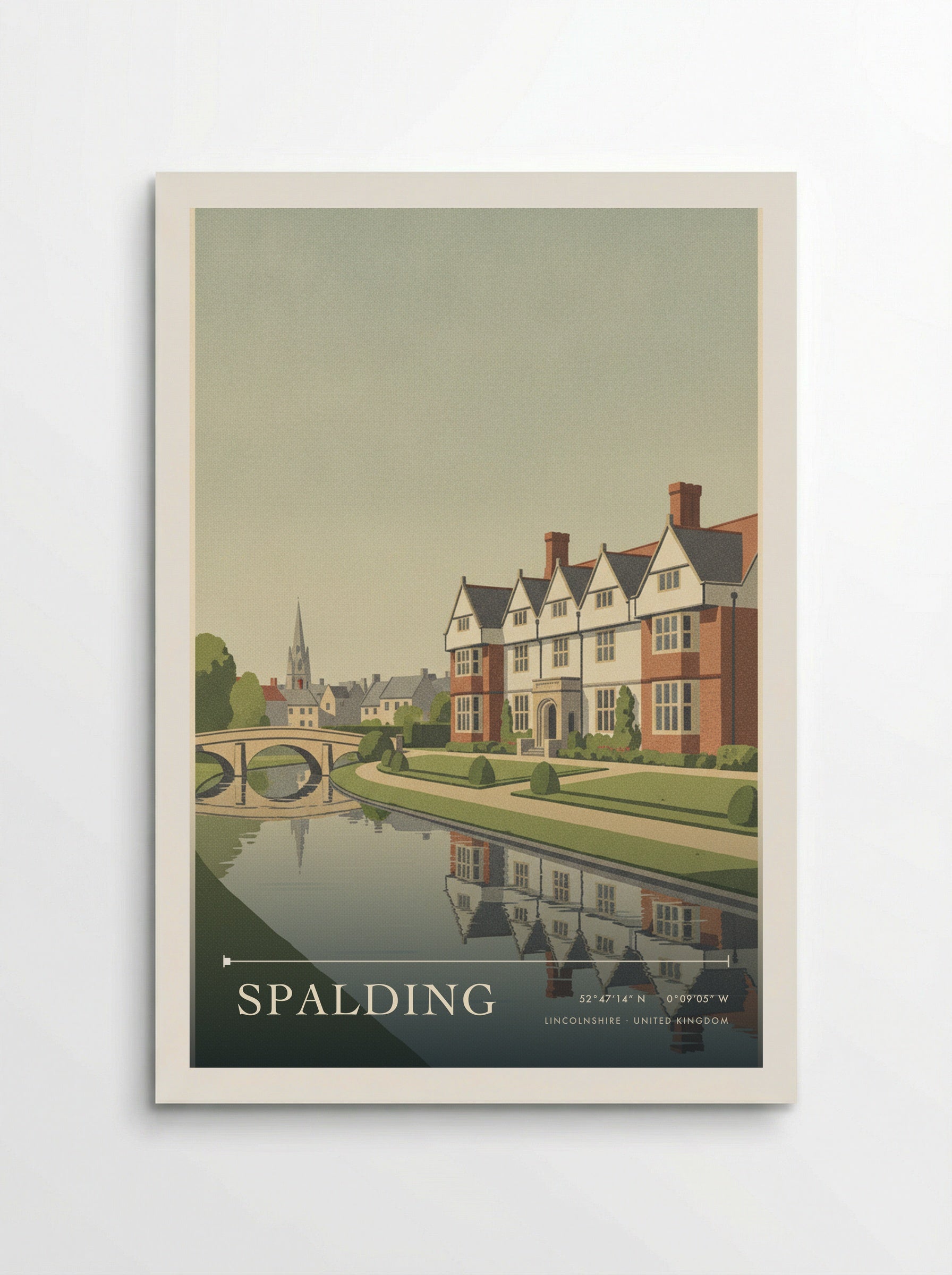 Spalding Lincolnshire United Kingdom Travel Poster - Poster