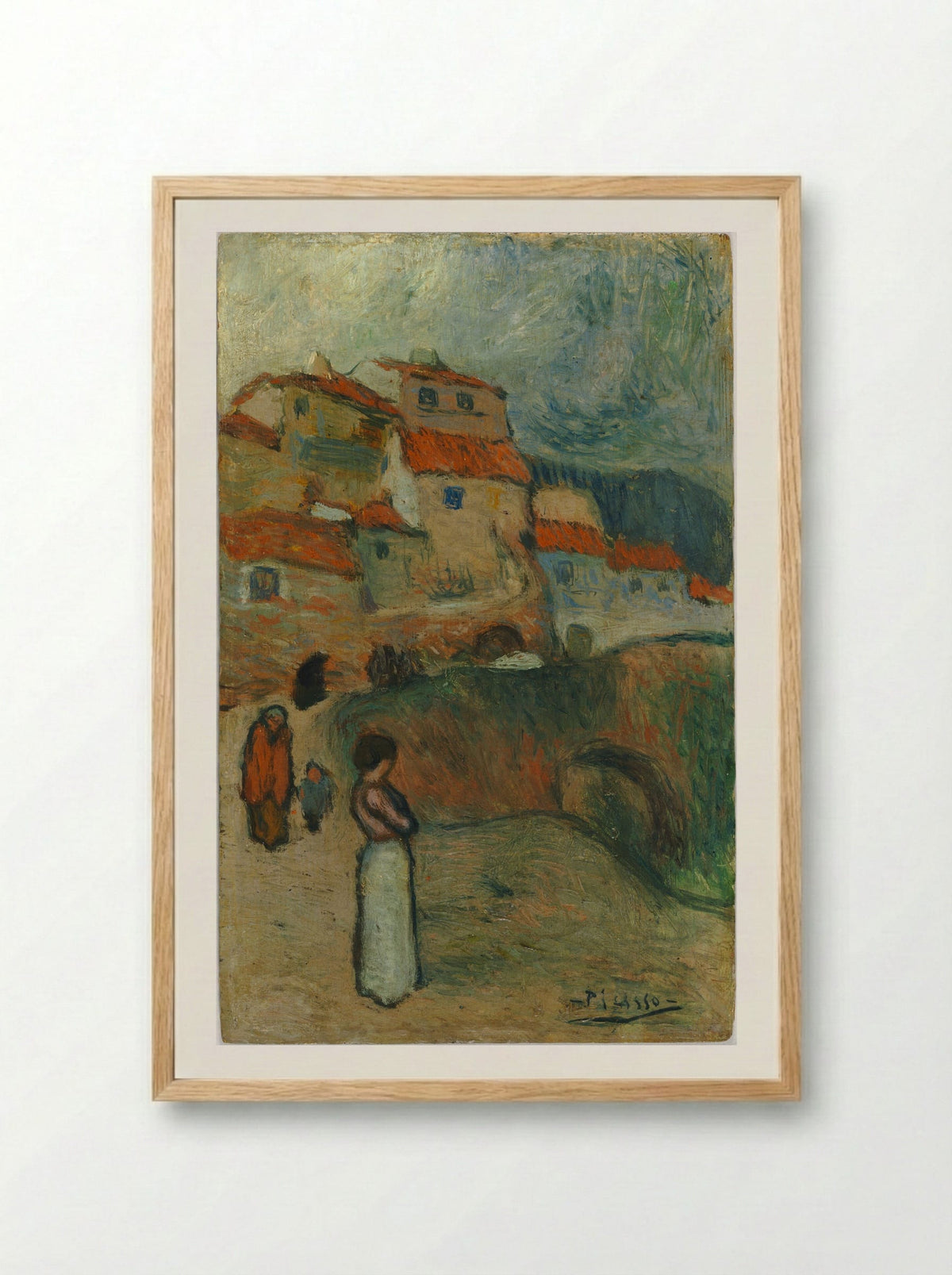 Spanish Village - Pablo Picasso - Framed Print Wood