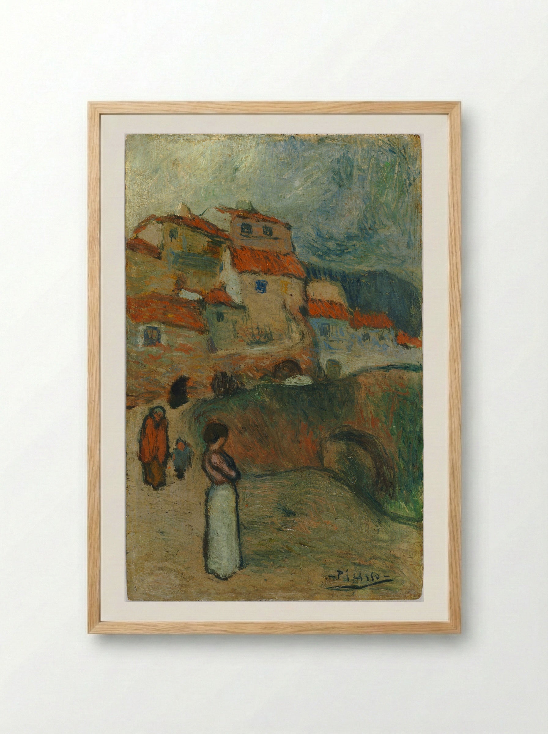 Spanish Village - Pablo Picasso - Framed Print Wood