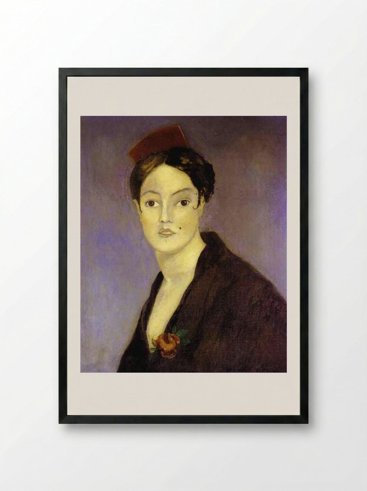 Spanish Woman - Francis Picabia - Framed Print Black