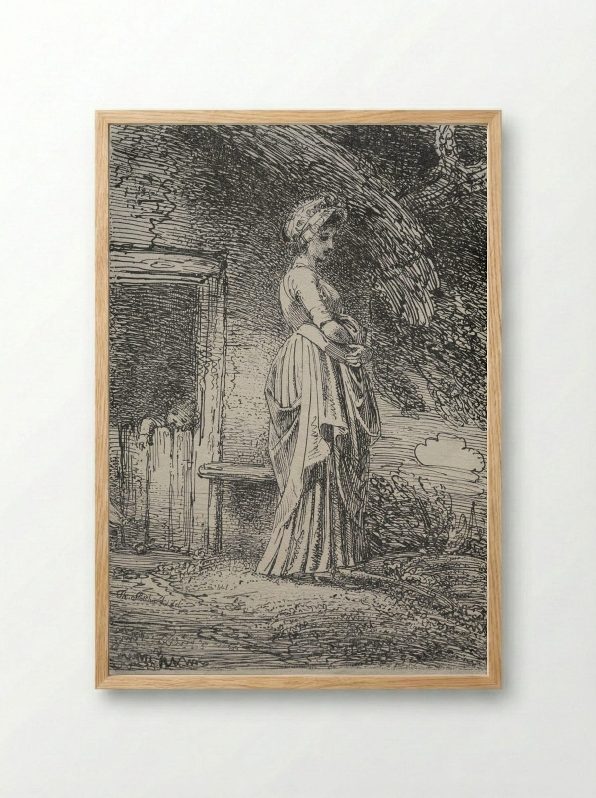 Specimens of Polyautography: The Lost Apple - Thomas Stothard - Framed Print Wood