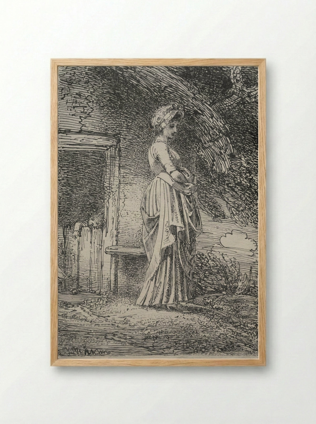 Specimens of Polyautography: The Lost Apple - Thomas Stothard - Framed Print Wood